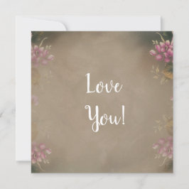 Tarjeta de felicitación plana boda