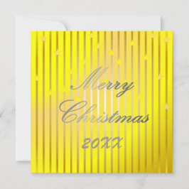 Tarjeta de felicitación plana brillante Be Merry a