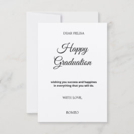 Tarjeta de felicitación plana de 3,5" x 5"