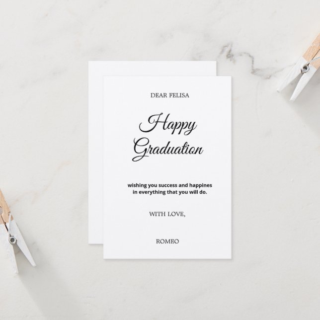 Tarjeta de felicitación plana de 3,5" x 5" (Anverso/Reverso In Situ)