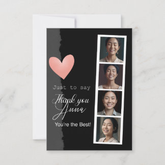 Tarjeta de felicitación plana de agradecimiento pe