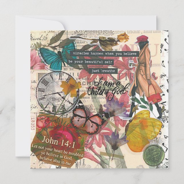 Tarjeta de felicitación plana de Child of God (Anverso)