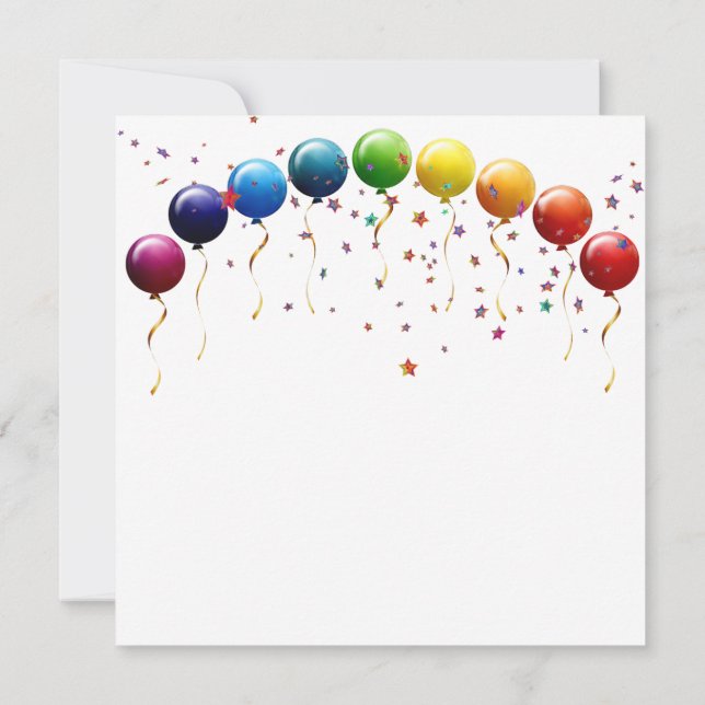 Tarjeta de felicitación plana de cumpleaños (Reverso)