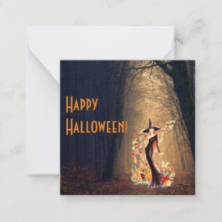 Tarjeta de felicitación plana de Halloween
