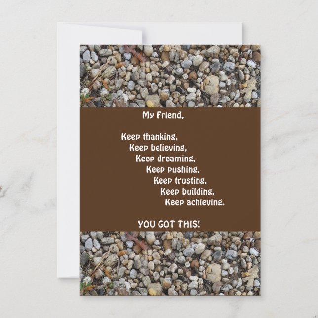 Tarjeta de felicitación plana de Hombre de Alentar (Anverso)