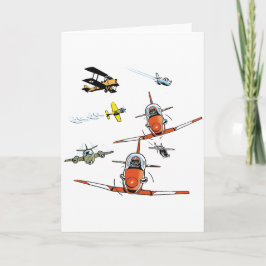 Tarjeta de felicitación plana de los dibujos