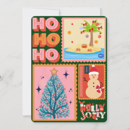 Tarjeta de felicitación plana de Navidades de Have