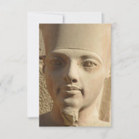 Tarjeta de felicitación plana de Tutankhamun