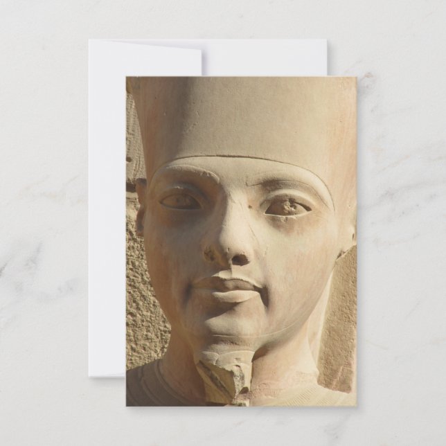 Tarjeta de felicitación plana de Tutankhamun (Anverso)