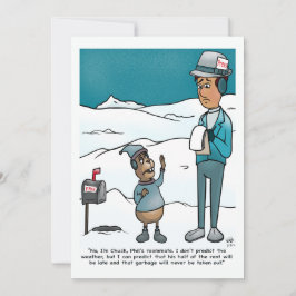 Tarjeta de felicitación plana del Día de la Marmot