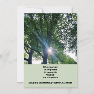 Tarjeta de felicitación plana especial por cumplea