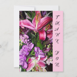 Tarjeta de felicitación plana Flowers