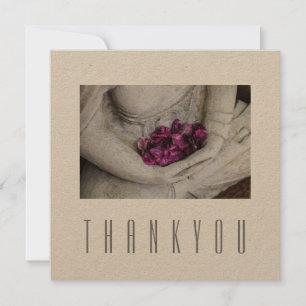 Tarjeta de felicitación plana: GRACIAS: BUDDHA 