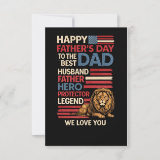 Tarjeta de Felicitación Plana Patriótica del León