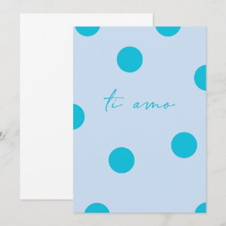 Tarjeta de felicitación plana Ti amo