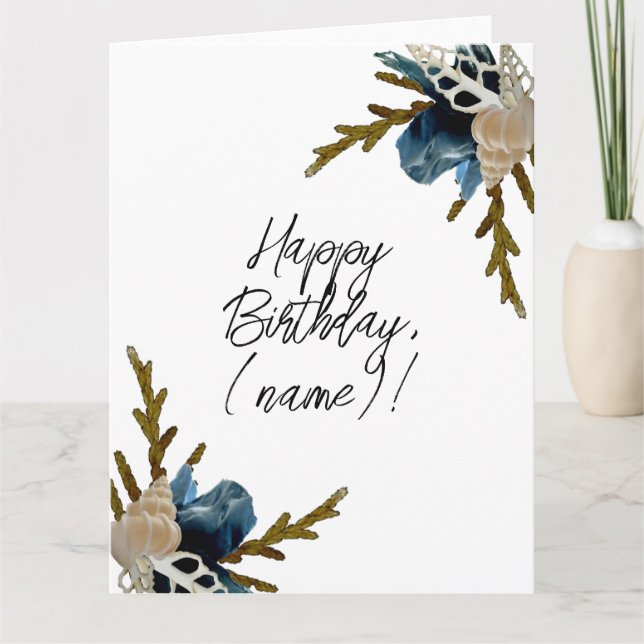 Tarjeta de Felicitación Plegable (Anverso)