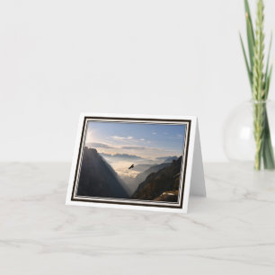 Tarjeta de felicitación plegable - Amanecer en los