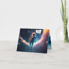 Tarjeta de Felicitación Plegable Cumpleaños Astron