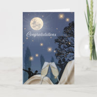 Tarjeta de felicitación plegable de celebración ba