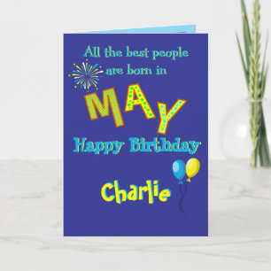 Tarjeta de felicitación plegable de cumpleaños de 
