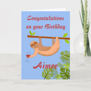 Tarjeta de felicitación plegable de cumpleaños de 