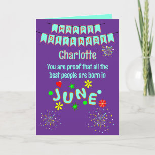 Tarjeta de felicitación plegable de cumpleaños de