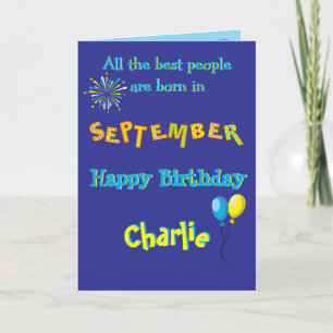 Tarjeta de felicitación plegable de cumpleaños de