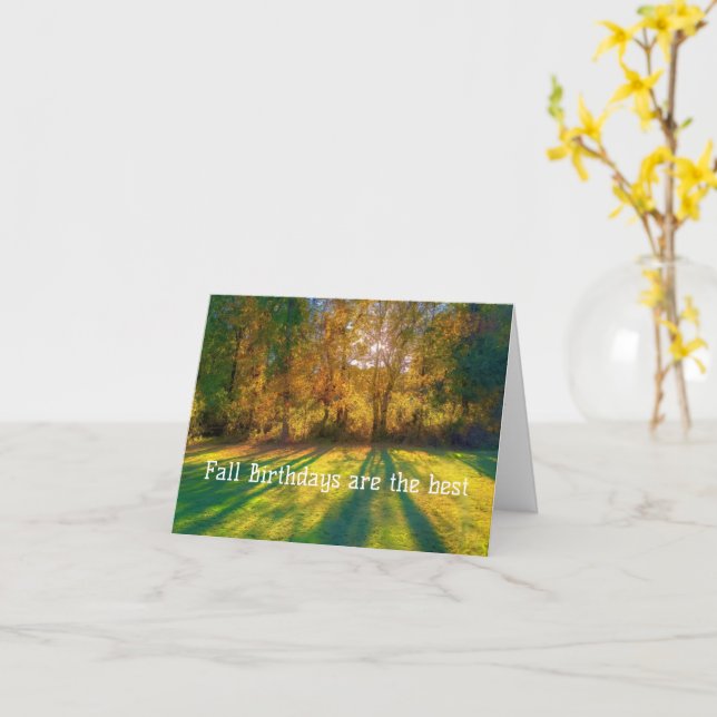 Tarjeta de felicitación plegable de cumpleaños de  (flor amarilla)