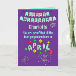Tarjeta de felicitación plegable de cumpleaños de