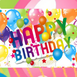 Tarjeta de felicitación plegable de cumpleaños fel