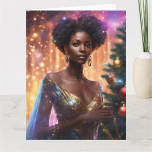 Tarjeta de felicitación plegable de Navidad