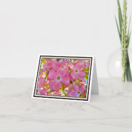 Tarjeta de felicitación plegable - Dogwood