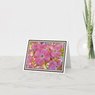 Tarjeta de felicitación plegable - Dogwood