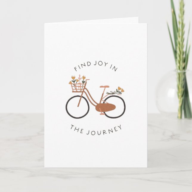 Tarjeta de felicitación plegable Find Joy (Anverso)