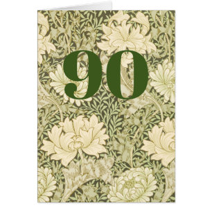 Tarjeta de felicitación plegable floral por 90 cum