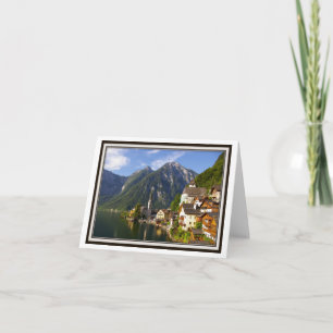 Tarjeta de felicitación plegable - Hallstatt, Aust