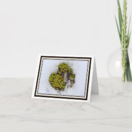 Tarjeta de felicitación plegable - hierba alpina, 