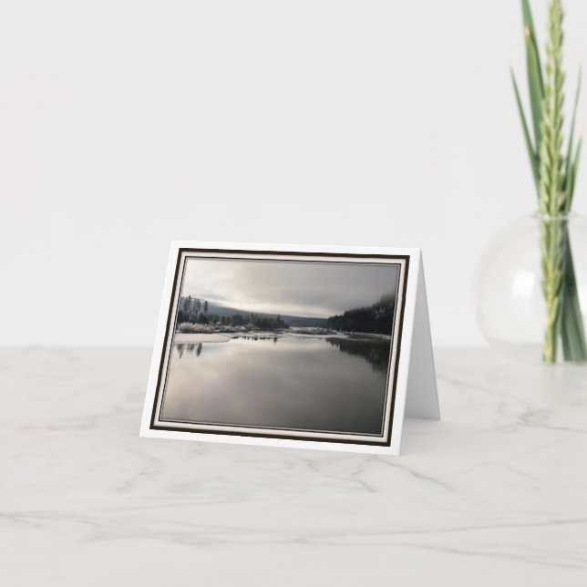 Tarjeta de felicitación plegable - la luz del (Anverso)