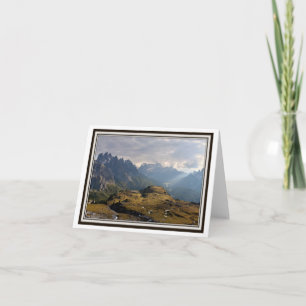 Tarjeta de felicitación plegable: ¡Los Alpes itali