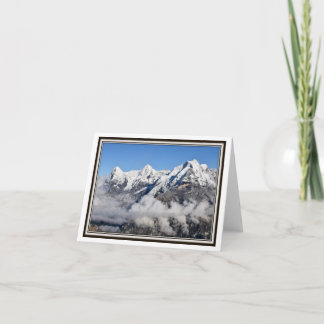 Tarjeta de felicitación plegable - nubes de