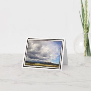 Tarjeta de felicitación plegable - nubes de la