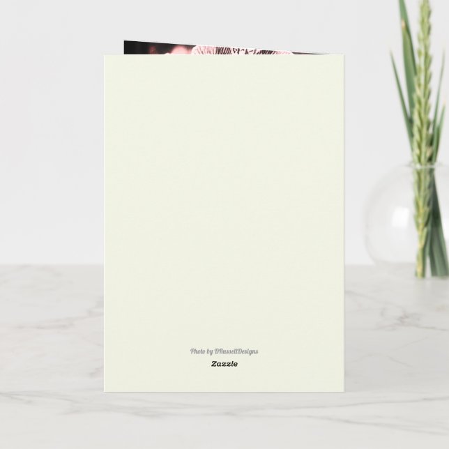 Tarjeta de felicitación plegable "Orquídeas Noctur (Reverso)