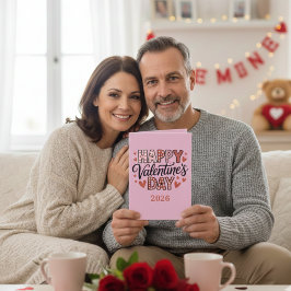 Tarjeta de felicitación plegable para el Día de Sa