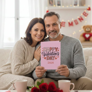 Tarjeta de felicitación plegable para el Día de Sa