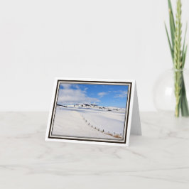 Tarjeta de felicitación plegable - pradera de