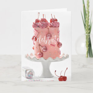 Tarjeta de felicitación plegable Simply Chic
