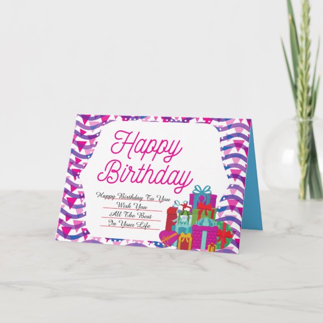 Tarjeta de felicitación plegada (Anverso)