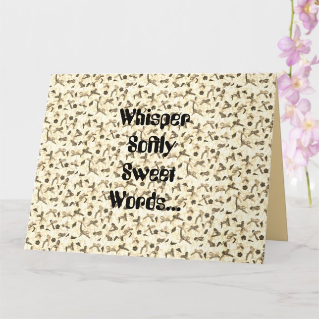 Tarjeta de felicitación plegada (Orquídea)