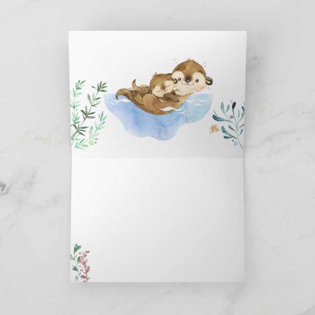 Tarjeta de felicitación plegada (Interior)