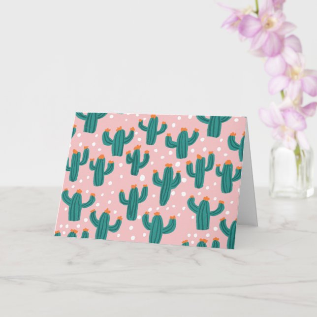 Tarjeta de felicitación plegada (Orquídea)